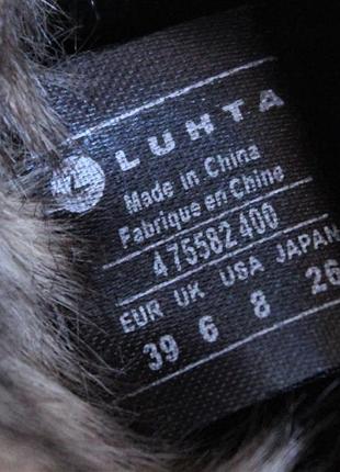 Чоботи luhta, sulava ms, snow boots 475582400 натуральна замша оригінал9 фото