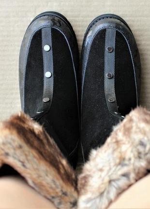 Чоботи luhta, sulava ms, snow boots 475582400 натуральна замша оригінал4 фото
