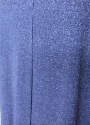 Сукня вільного крою балахон трикотажна синя віскоза україна батал р.50-526 фото