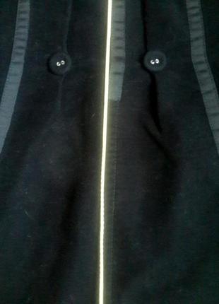 Велюровый черный жакет пиджак с лентами. черный. короткий. next. румыния5 фото