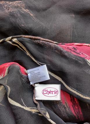 Шелковый прозрачный шелковый шарф палантин cherie7 фото