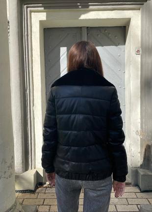 Пуховик із натуральної шкіри ferrizo4 фото