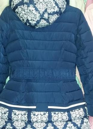 Зимове пальто кіко на дівчинку 140-164р з натуральним хутром2 фото