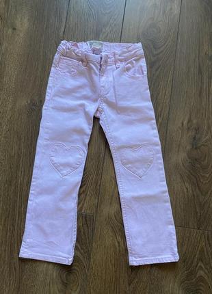 Нежно розовые джинсы gap 4-5 лет