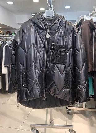 Нереально стильная куртка, люкс качество, zanardi,черная м,последняя.7 фото
