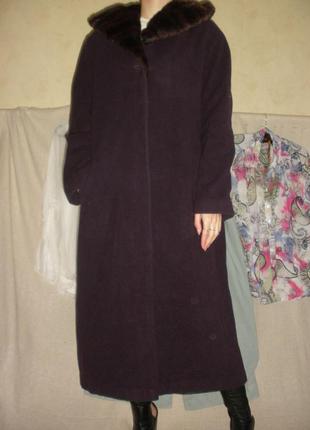 Длинное оверсайз шерсть кашемир пальто damo donna с капюшоном2 фото
