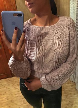 Свитер крупная вязка япония