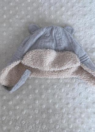 Шапка зимова з вушками