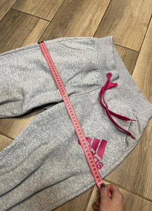 Спортивные штаны adidas оригинал на флисе утепленные4 фото