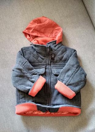 Новая спортивная теплая деми куртка бомбер sportier, сша, мальчику на 2-3 года