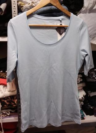 Голуба трикотажна кофта/футболка 16 розміру1 фото