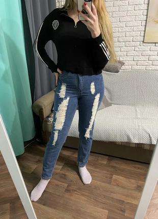 Синие джинсы скини forever 21