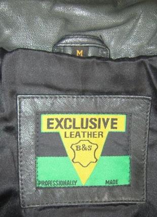 Женская классическая кожаная куртка exclusive leather. германия. 50р. лот 662