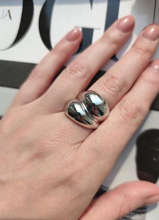 Кільце s925 кольцо колечко каблучка перстень стильне тренд під срібло нове6 фото