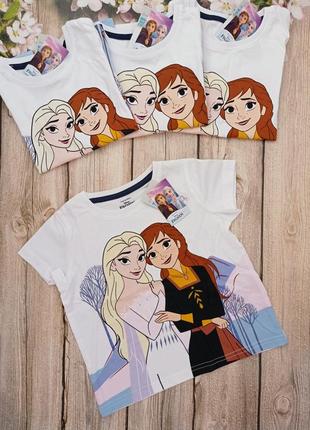 Нова футболка на дівчинку з коротким рукавом бренду primark & disney frozen1 фото