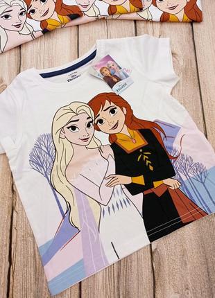 Нова футболка на дівчинку з коротким рукавом бренду primark & disney frozen2 фото