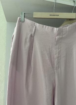 Лиловые штаны брюки палаццо zara3 фото