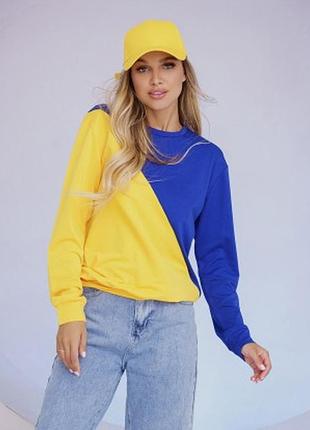 Жовто-блакитний патріотичний світшот