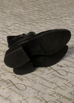 Осінні черевики штучна шкіра товста підошва ботинки кожзам шкірозамінник ботінки з халявою чоботи ботильйони 37 розмір7 фото