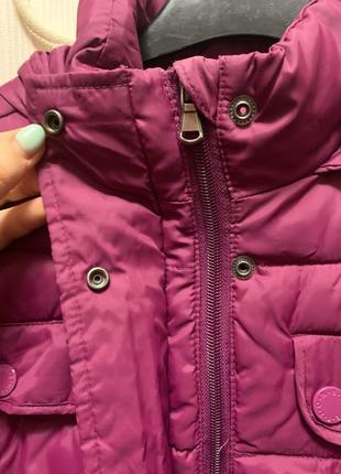 Пуховик фиолетовый ,зимнее пальто,тёплое пальто7 фото