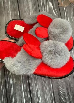 Домашні, кімнатні тапочки зайці!❤️ пушисті, домашні тапки зайчики! ❤️😍