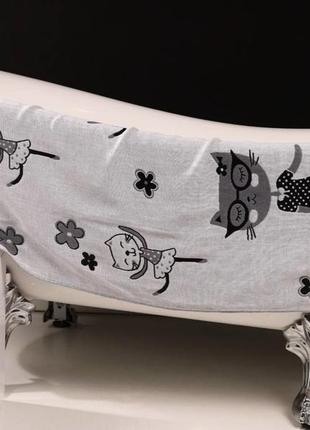 Полотенце для лица двустороннее котоновое коты