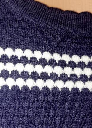 Кофта 48 46 44 42 р. хлопок полоска морская полоса размеры синий цвет кофточка вязка свитер классика качество супер3 фото