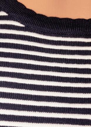 Кофта 48 46 44 42 р. хлопок полоска морская полоса размеры синий цвет кофточка свитер вязка классика качество супер2 фото