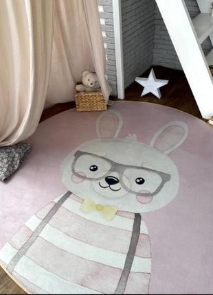 Килим безворсовий дитячий, круглий ковер