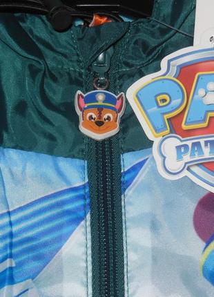 Вітрівка, дощовик на флісі nickelodeon paw patrol (щенячий патруль) на 2-3 роки.3 фото