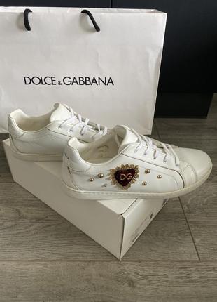 Кеди dolce&gabbana білі2 фото