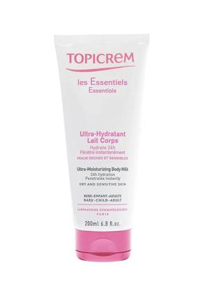 Topicrem uh body ultra-moisturizing body milk зволожуюче молочко для тіла для сухої та чутливої шкіри1 фото