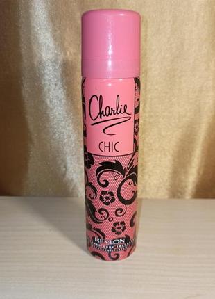 Charlie chic revlon
парфюмированный дезодорант для тела