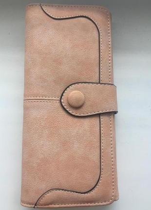 Клатч гаманець baellerry exclusive пудровий