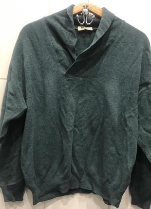 Мужской свитер / свитшот / джемпер / пуловер hugo boss шерсть ягненка оригинал