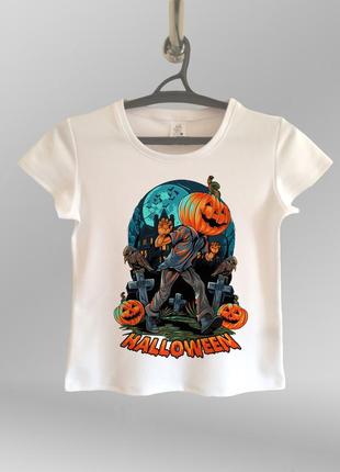 Жіноча футболка з принтом на хелловін halloween1 фото