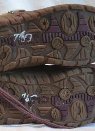 Jack wolfskin 36р зимние детские сапожки сапоги кожаные на меху4 фото