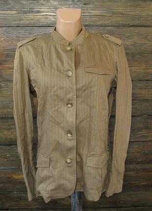 Куртка eddie bouer, 44 (l, 16), хлопок, коричневая, отл сост!