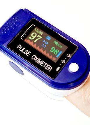 Пульсоксиметр для вимірювання рівня кисню в крові пульсу cmc 50c 501 з кольоровим дисплеїм2 фото