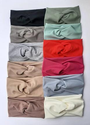 Пов‘язка трикотаж в рубчик мустанг чалма