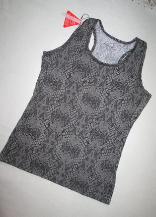 Спортивная майка борцовка в трендовый анималистический принт united sport active wear