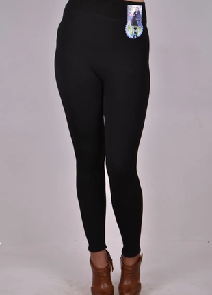 Бесшовные женские лосины на толстом меху шуба