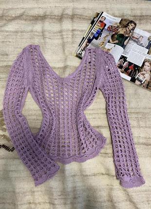 Бузкова блузка сітка