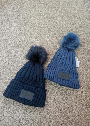 Теплі зимові шапочки на хлопчика