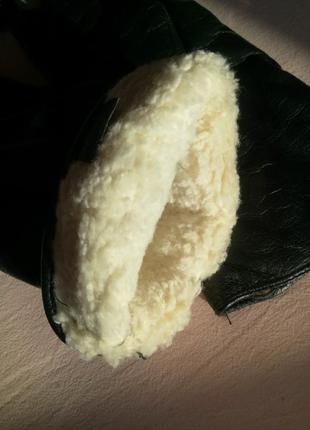 Новые зимние женские перчатки из натуральной кожи3 фото