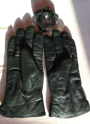 Новые зимние женские перчатки из натуральной кожи2 фото