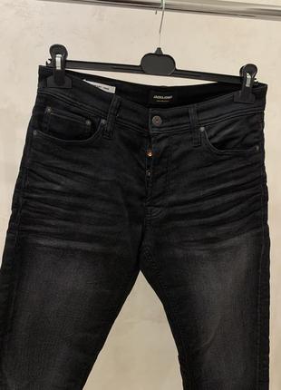 Джинси штани jack & jones чорні чоловічі2 фото
