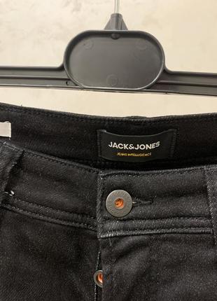 Джинси штани jack & jones чорні чоловічі3 фото