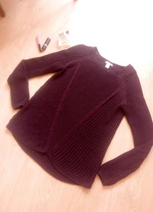 Шикарний оверсайз светр, колір марсала
