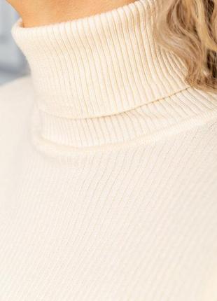 Гольф женский свитер цвет кремовый3 фото